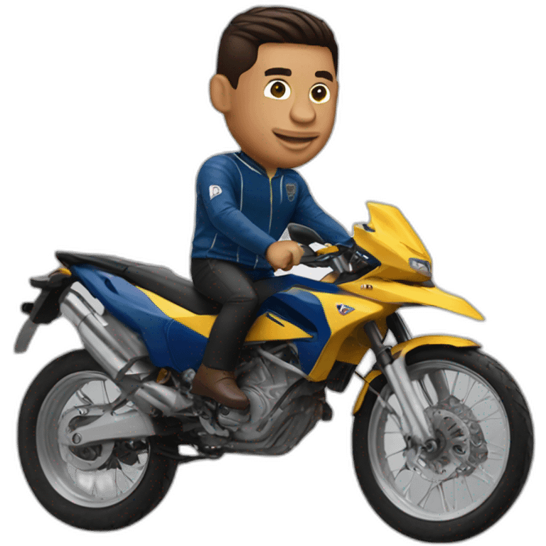 ronaldo riding lionel messi emoji