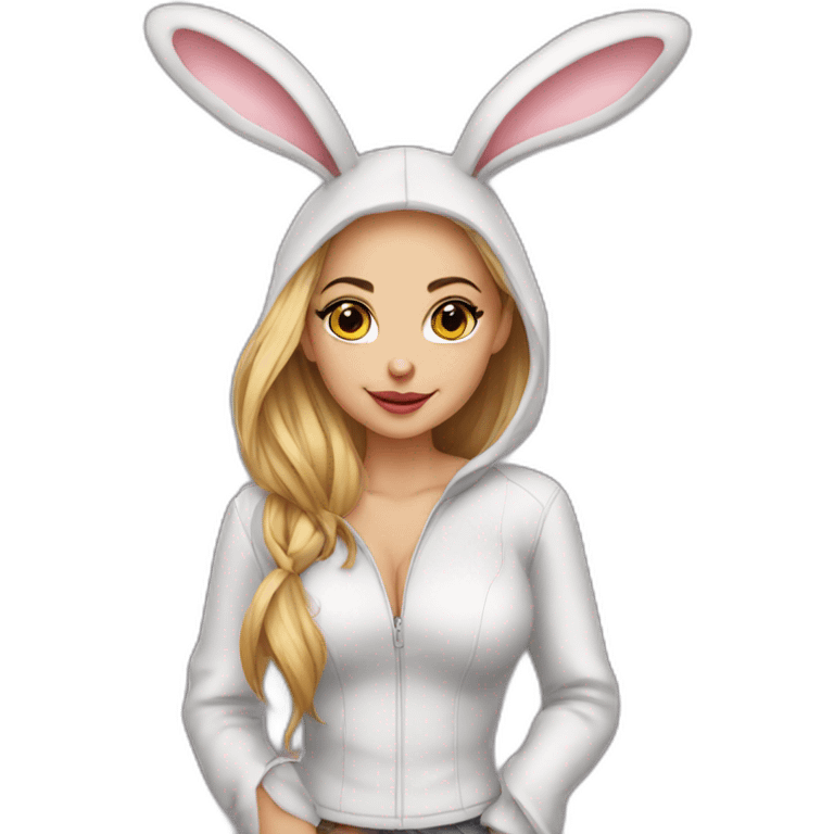 sexy-girl-dressed-as-a-rabit emoji