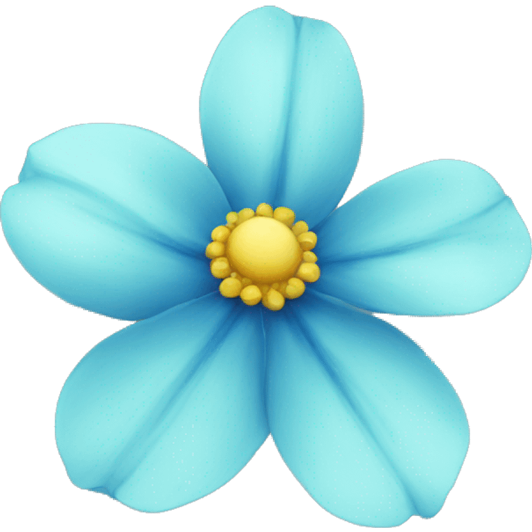 Flor azul emoji