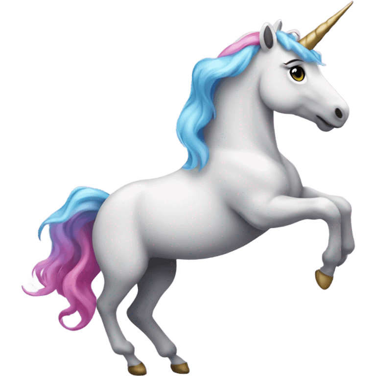 Dancing unicorn emoji