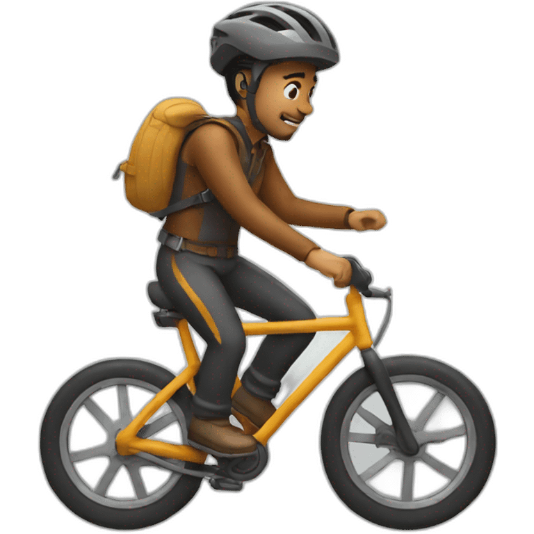 Riding a bike emoji