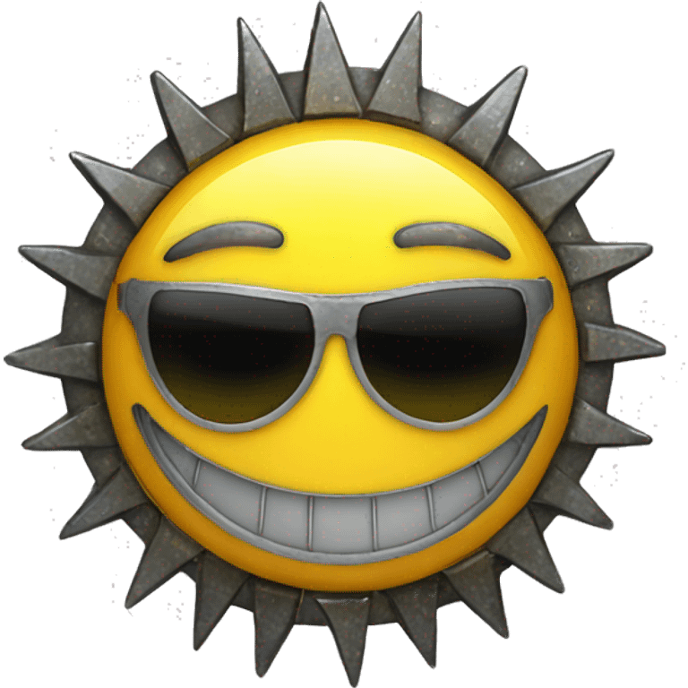 solar punk smiley face emoji