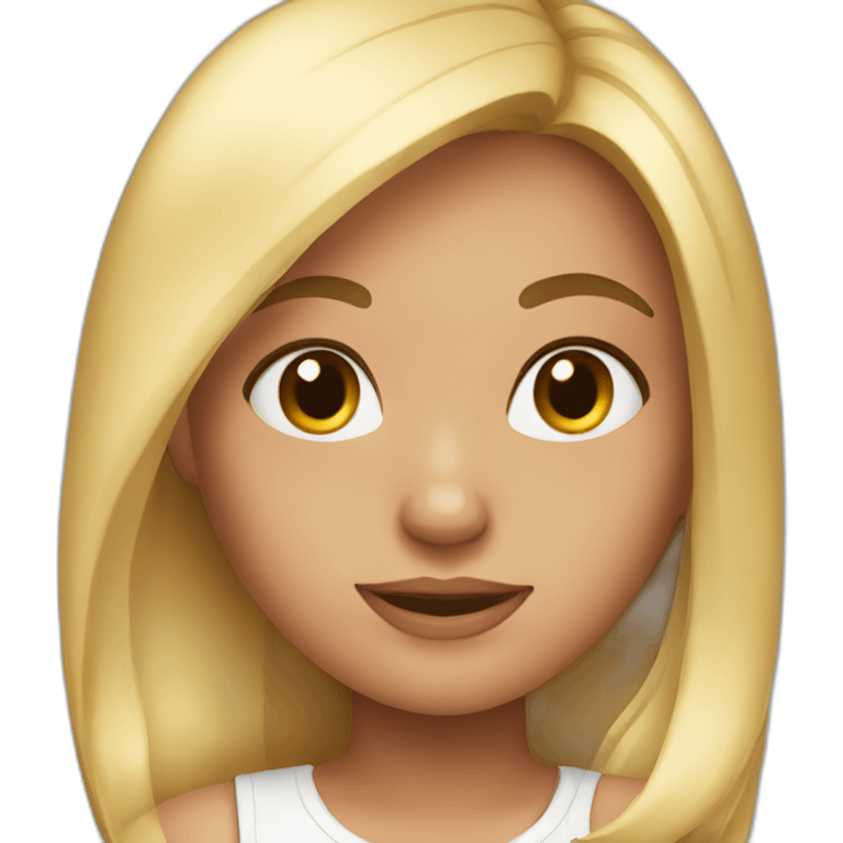 girls whitout close emoji