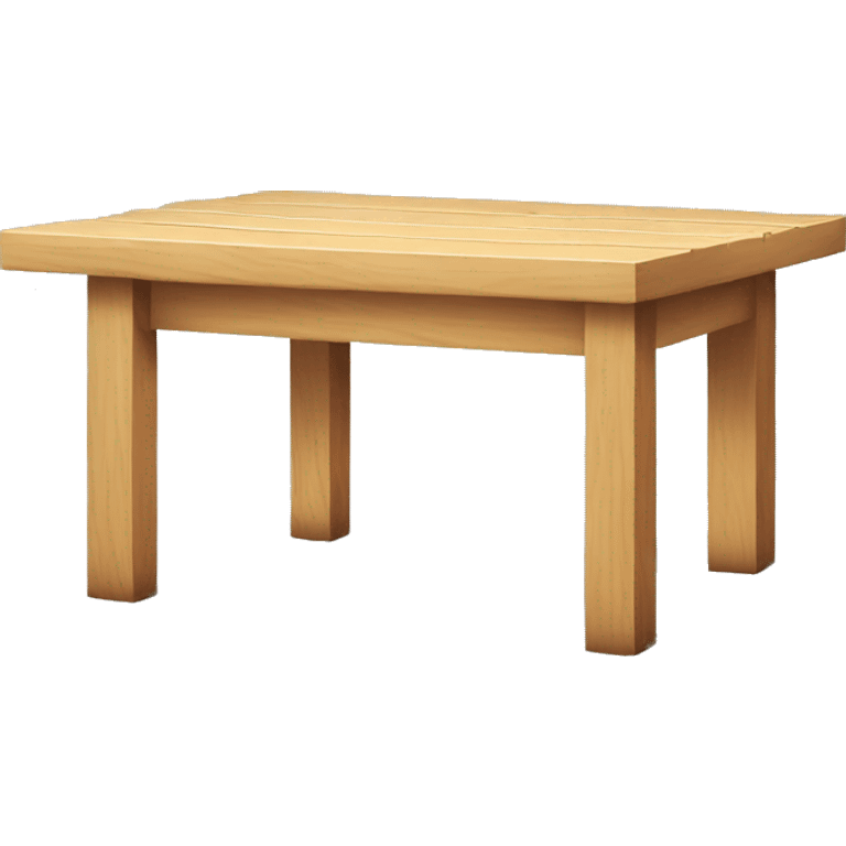 wooden construction table emoji