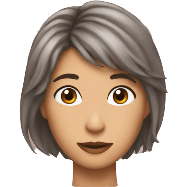 Reina pelo maron emoji