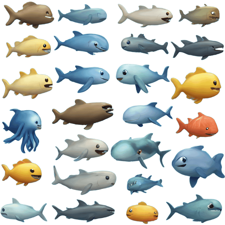 Ocean animals emoji