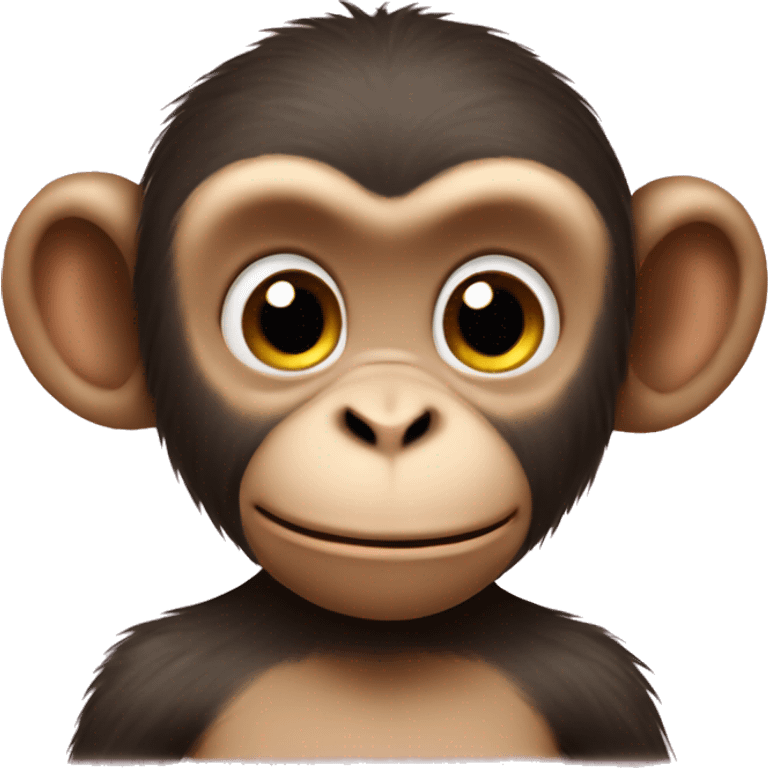 a cute monkey sendig love emoji