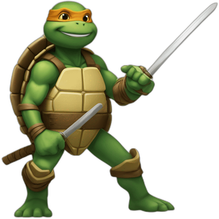 teenage mutant ninja turtle leonardo emoji