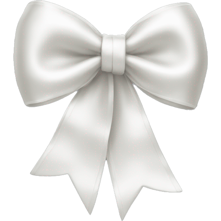 white satin bow emoji