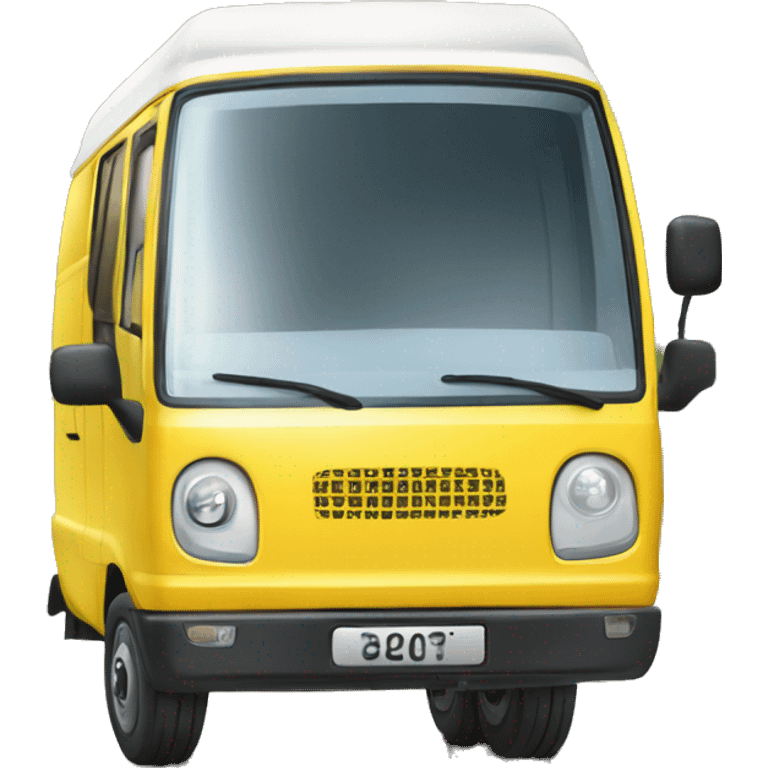 yellow 3 wheel￼ van ￼  emoji