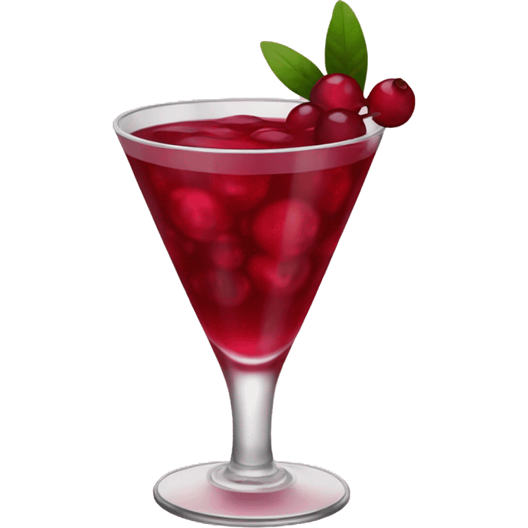 cranberry cocktail emoji