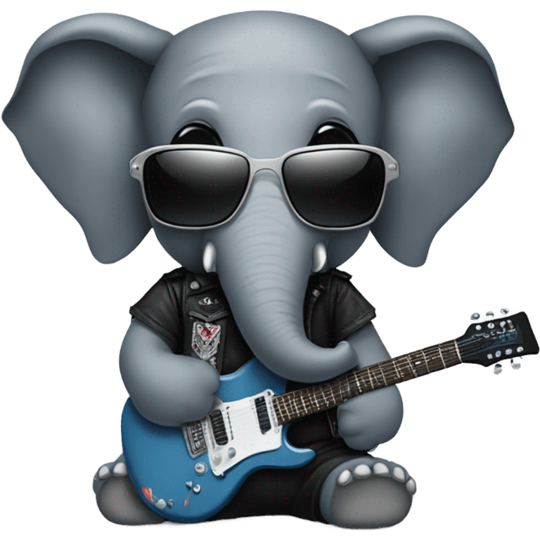 Elephant heavy metal emoji