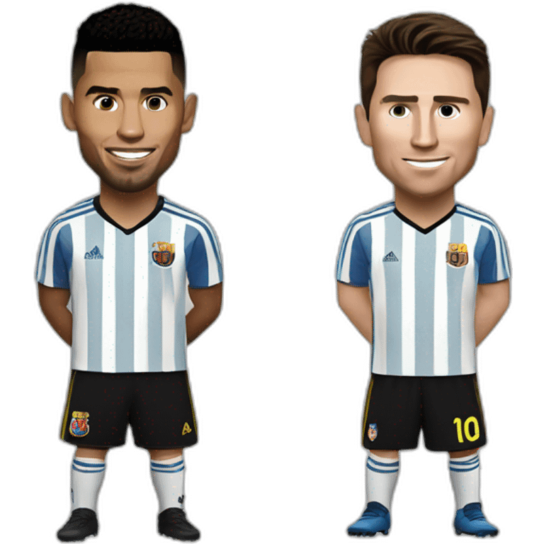 Ronaldo et Messi emoji