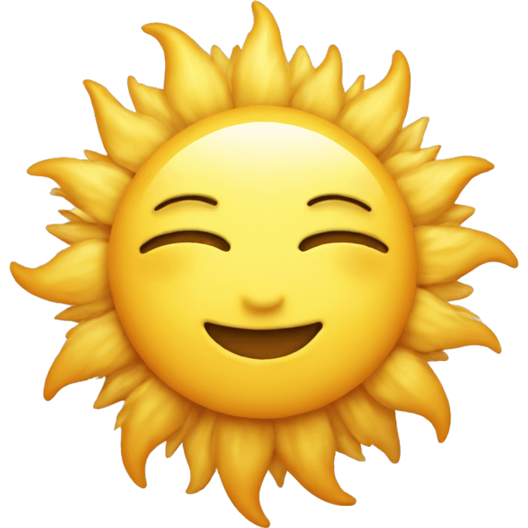 Sun with clouds emoji