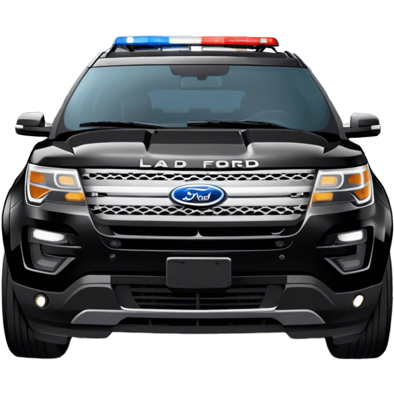 LAPD black ford explorer car  emoji