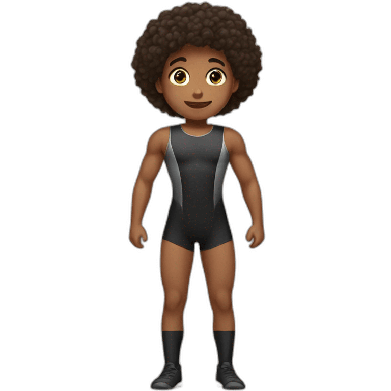 A boy in gym leotard emoji