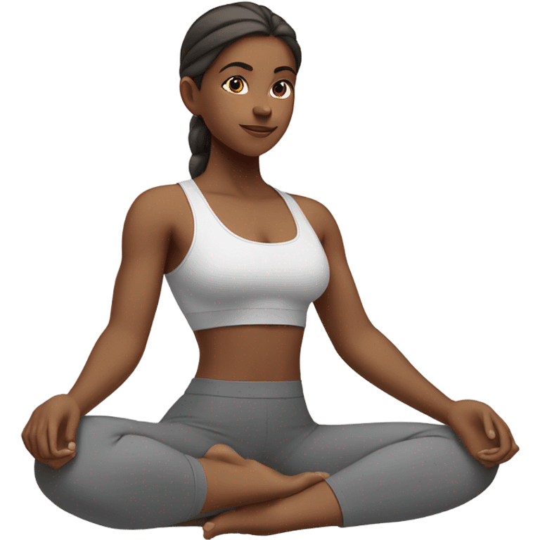 Yoga girl emoji