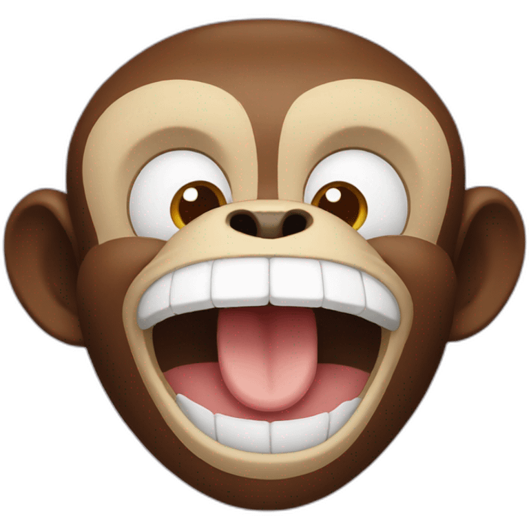 Monkey laughing emoji