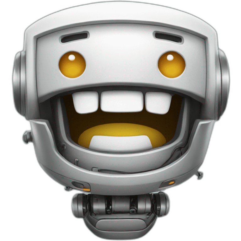 laughing robot emoji