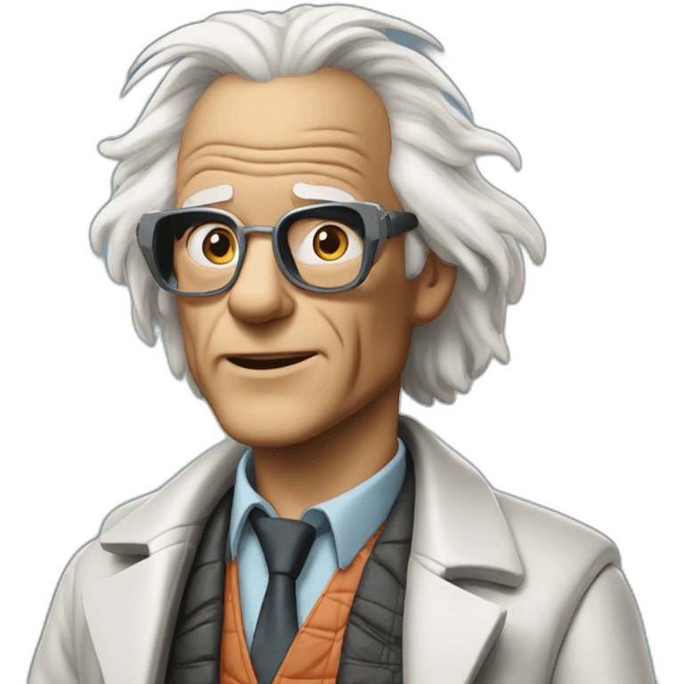 doc brown back to the future emoji