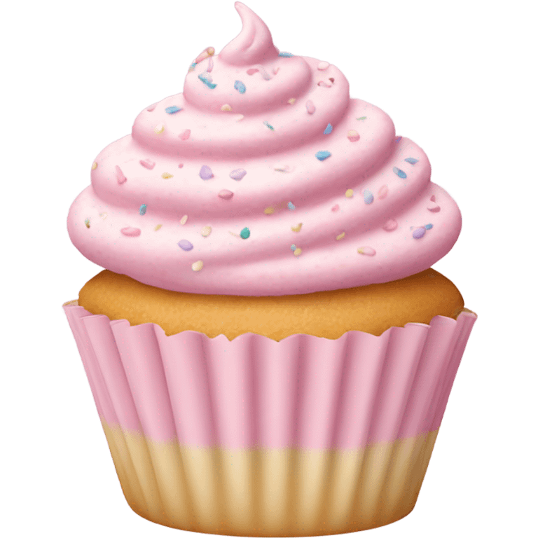 pastel pink cupcake sprinkles  emoji