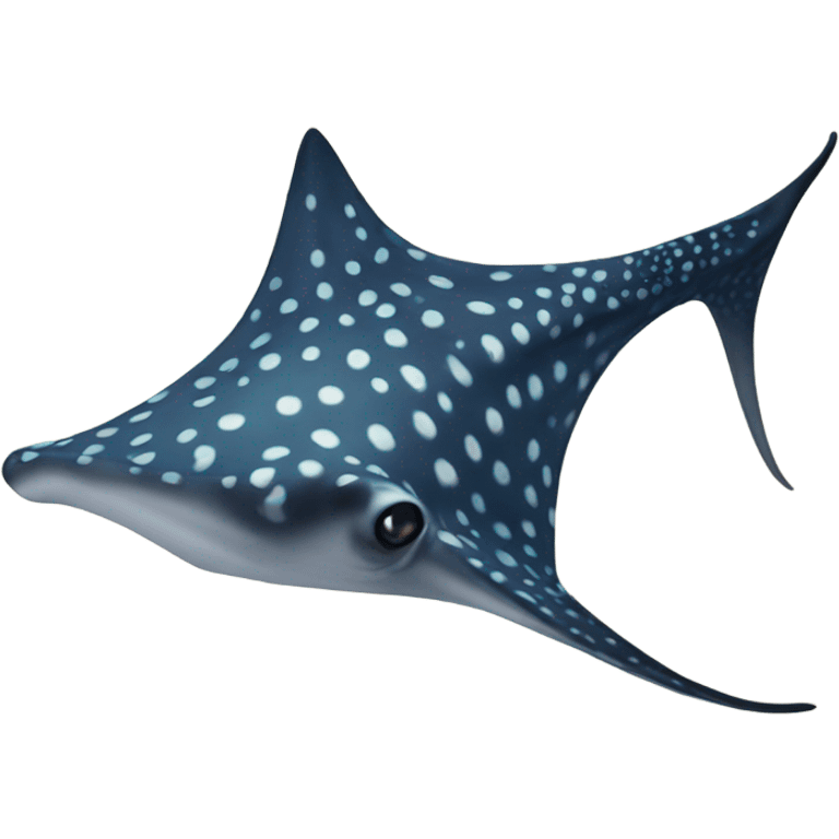 Spotted eagle ray emoji