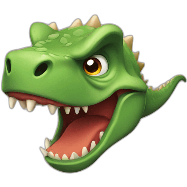 Angry dinosaur emoji