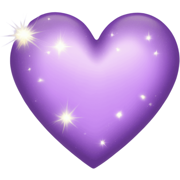 Light Purple Heart with sparkles  emoji