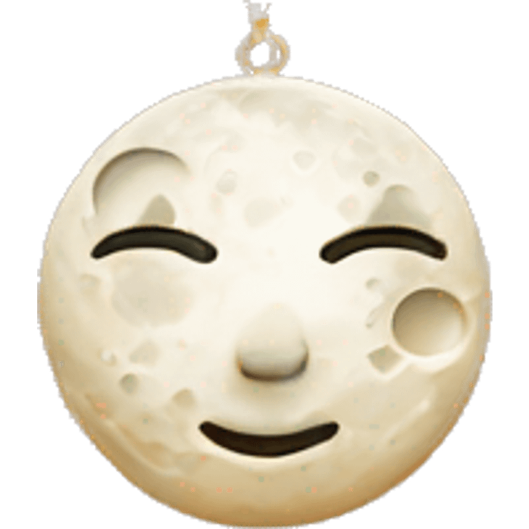 moon shape necklace  emoji