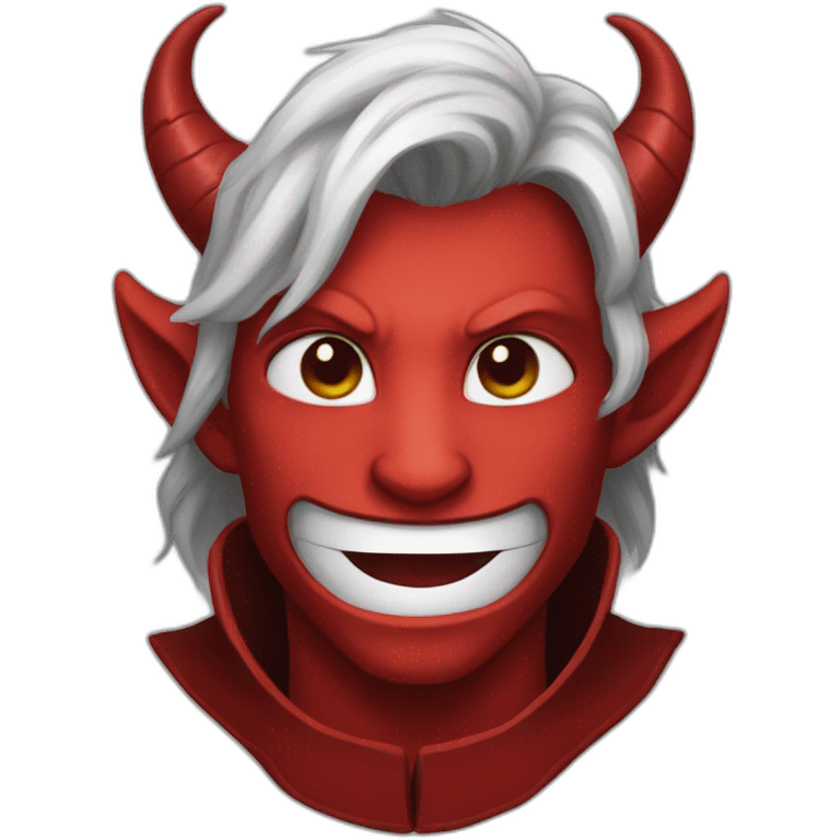 red tiefling face emoji