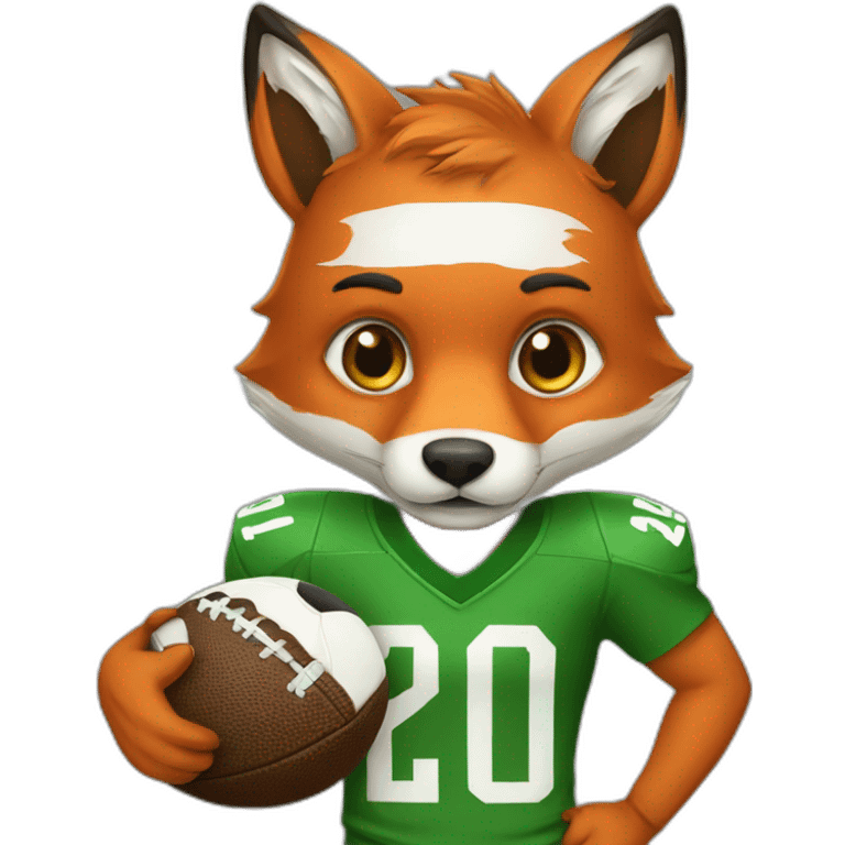 Animal fox footballer emoji