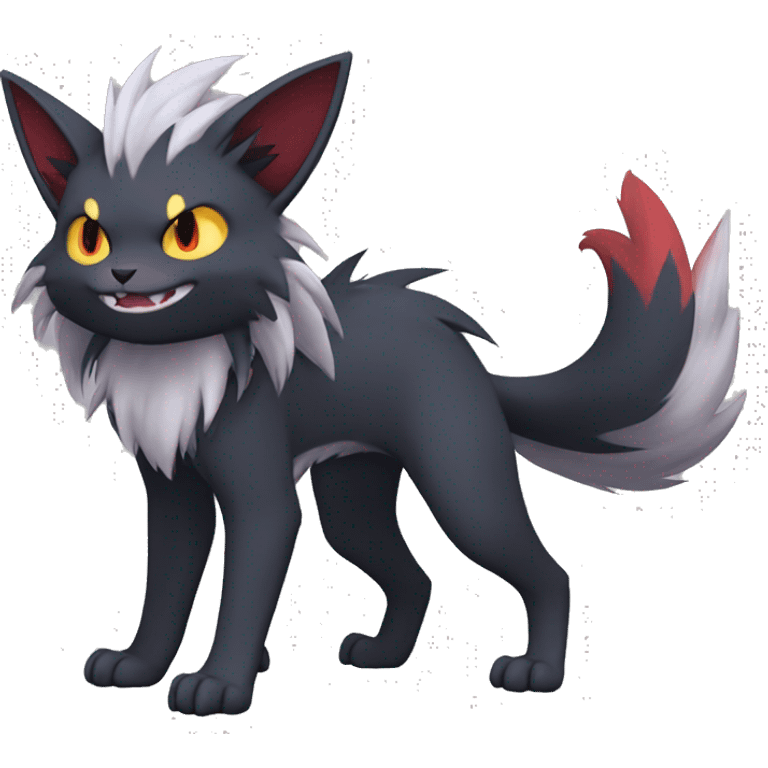 Torracat-Zoroark-Mightyena-Zorua full body emoji