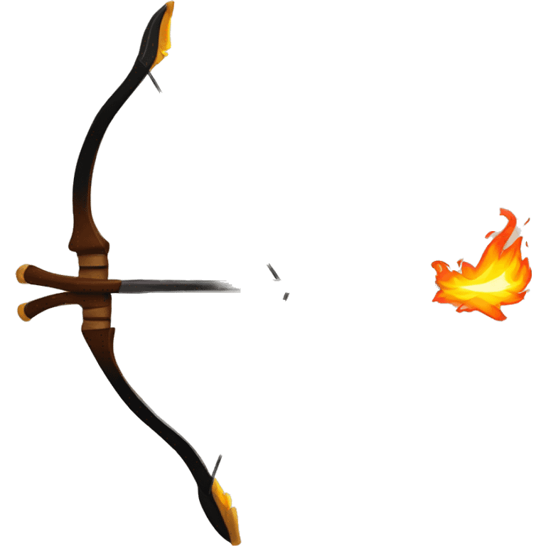 BOW AND ARROW WITH FIRE emoji