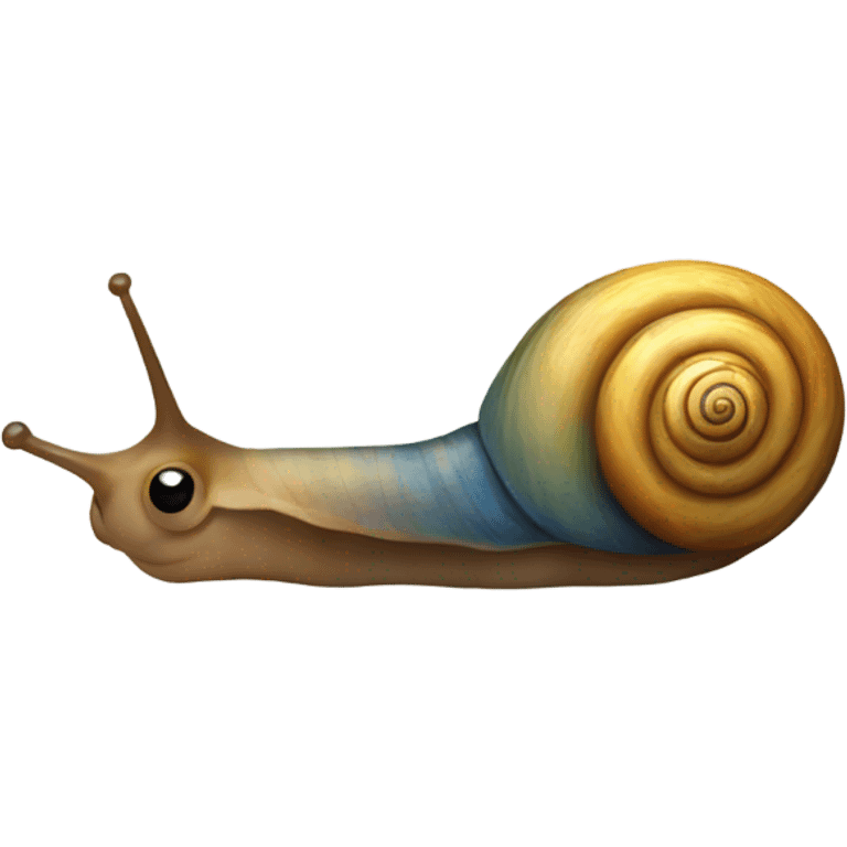 Crying French snail emoji