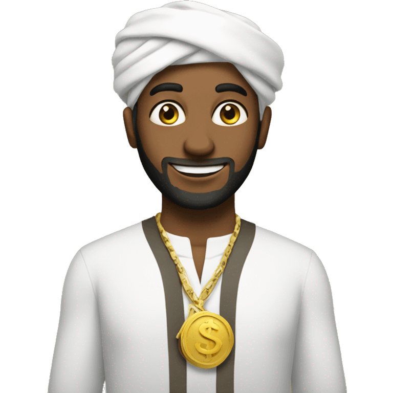 Habibi with money emoji