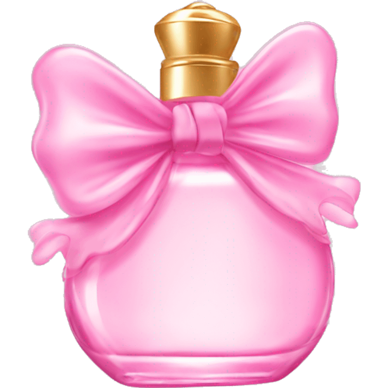 Fairy light pink perfume with bow emoji