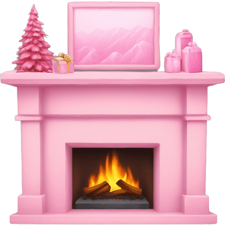 Winter Pink FirePlace emoji