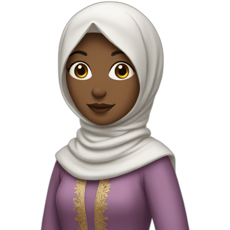 a french princess with a hijab emoji