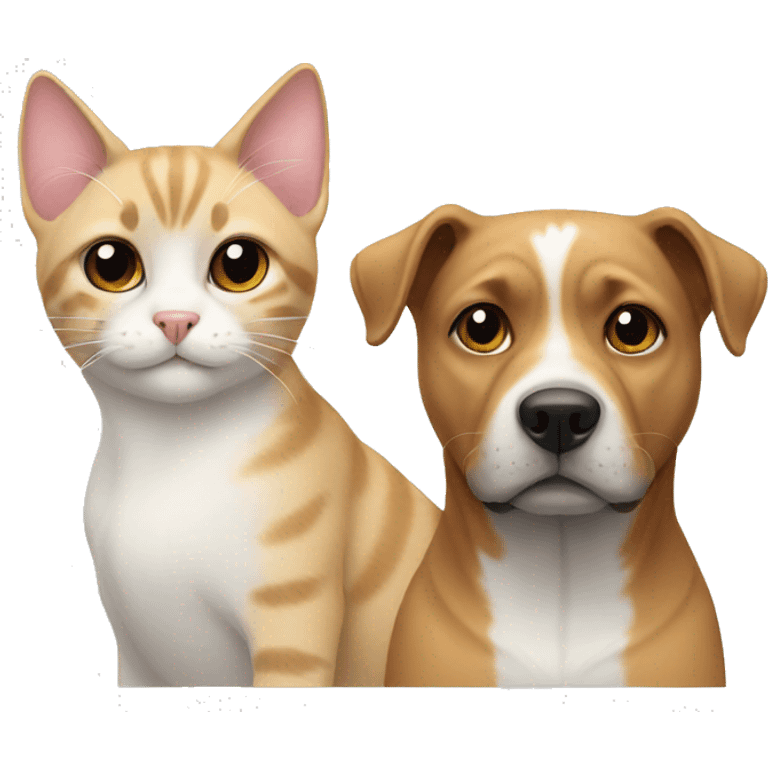 Dog and cat emoji