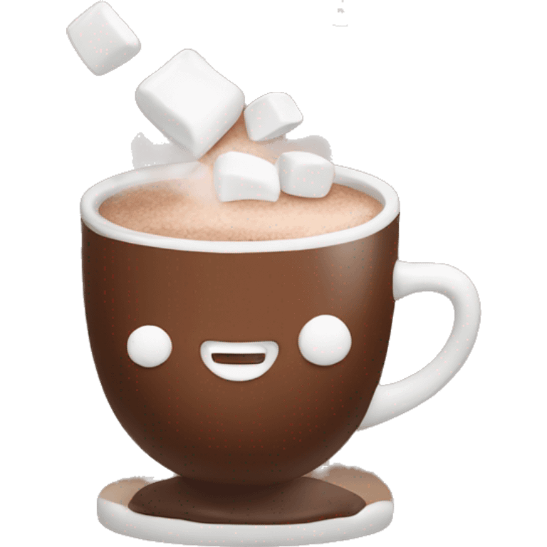 Hot chocolate with marshmallows emoji