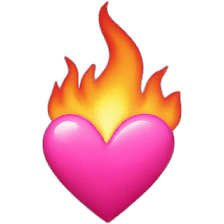 heart with pink flame emoji