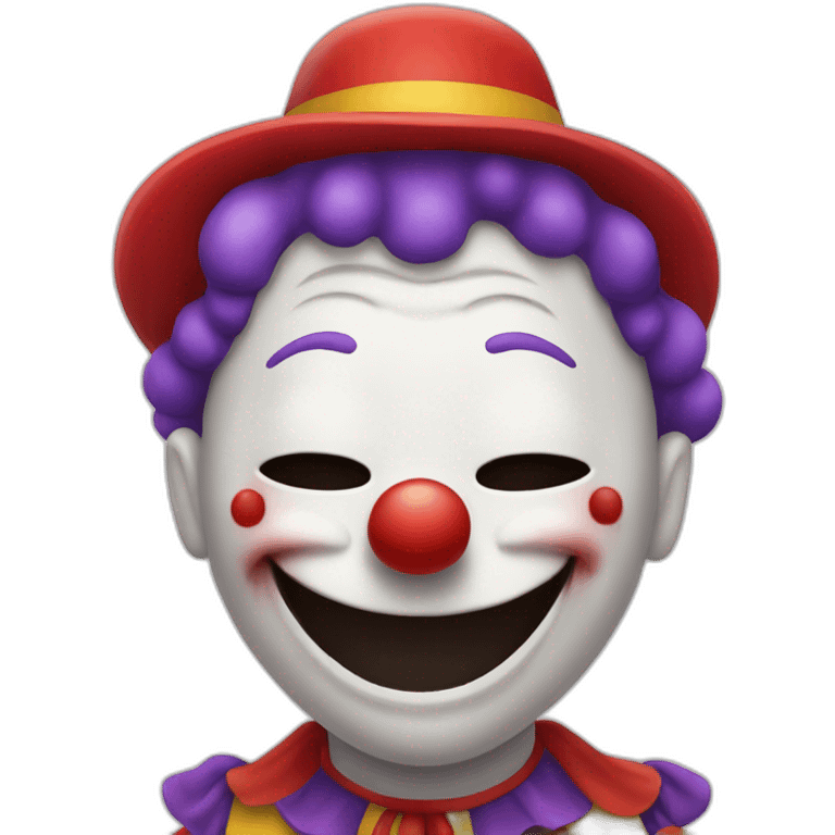 smily clown dead inside emoji