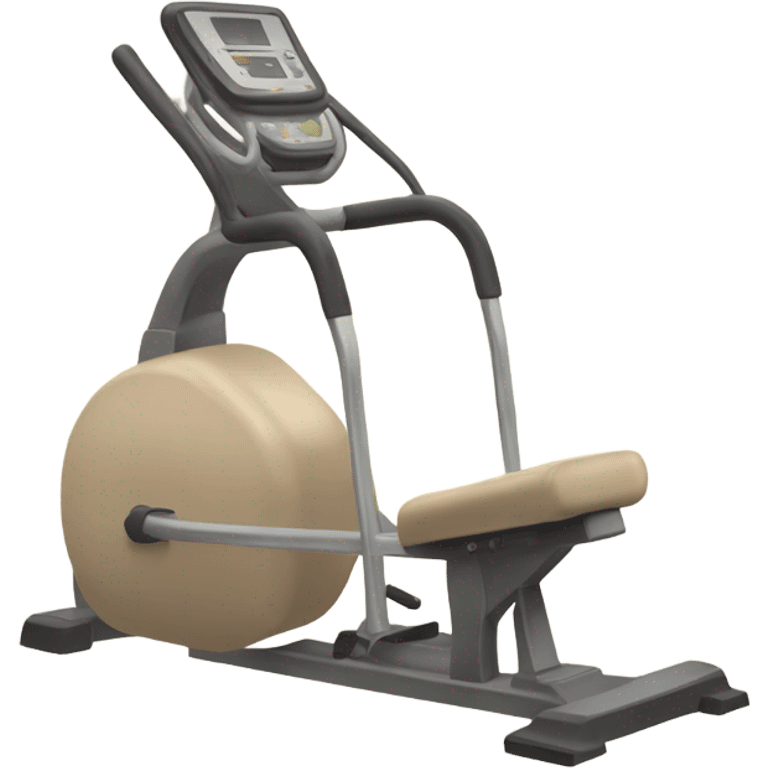 Beige hip thrust gym machine  emoji