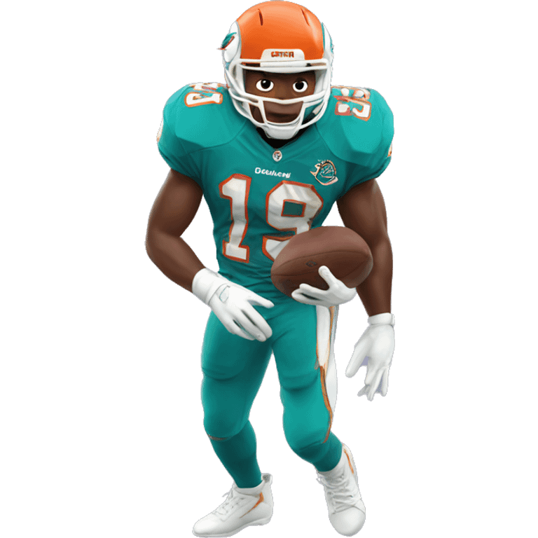 Miami dolphins football player emoji