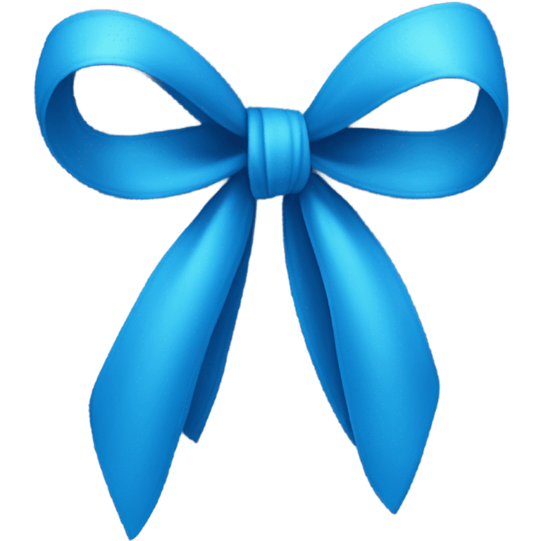 blue bow  emoji