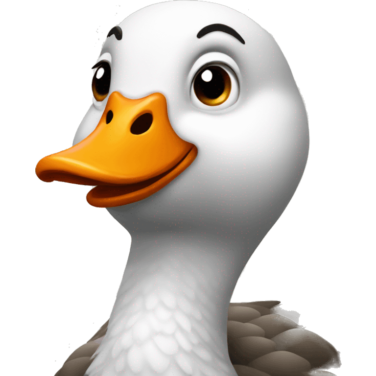 A silly goose emoji