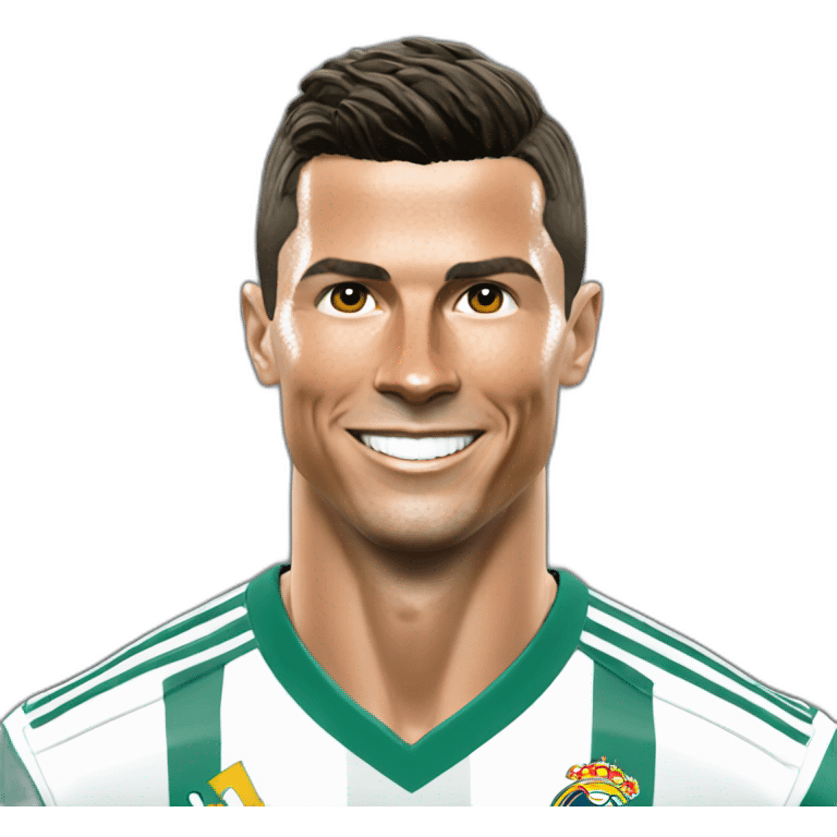 Cristiano Ronaldo qui fait sa célébration  emoji