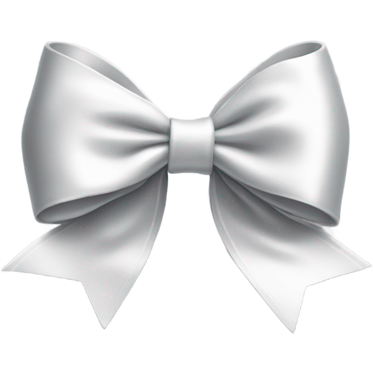 white satin bow emoji