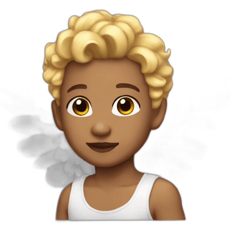 cupid light skin with wings emoji