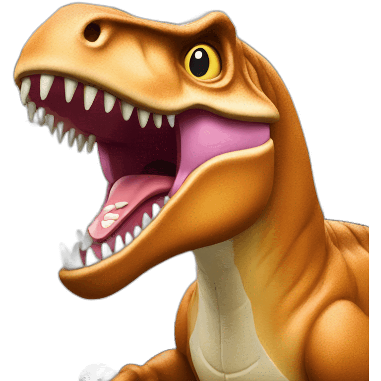 T-rex en boulangerie emoji